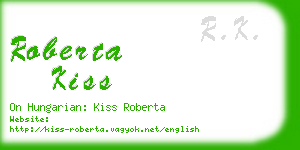 roberta kiss business card